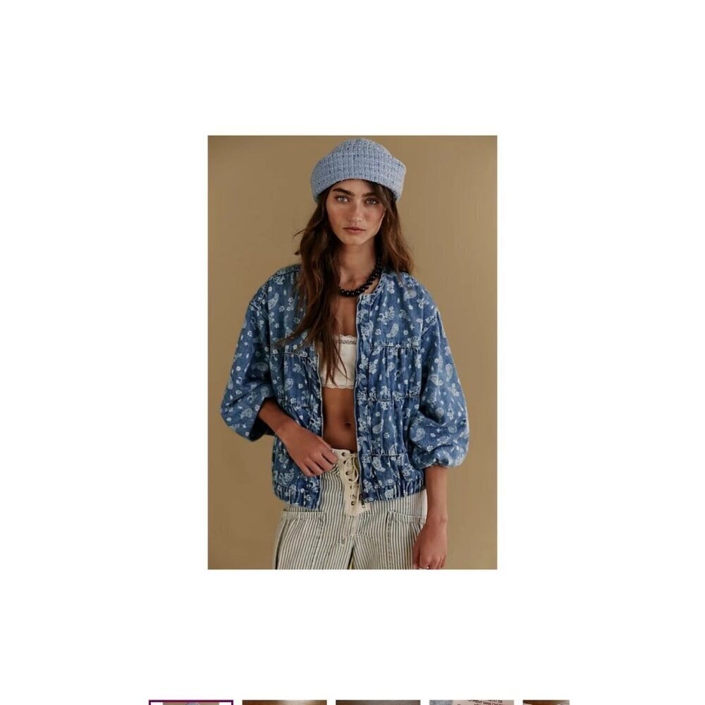 Free People Layla Denim Jacket - Picture 1 of 5